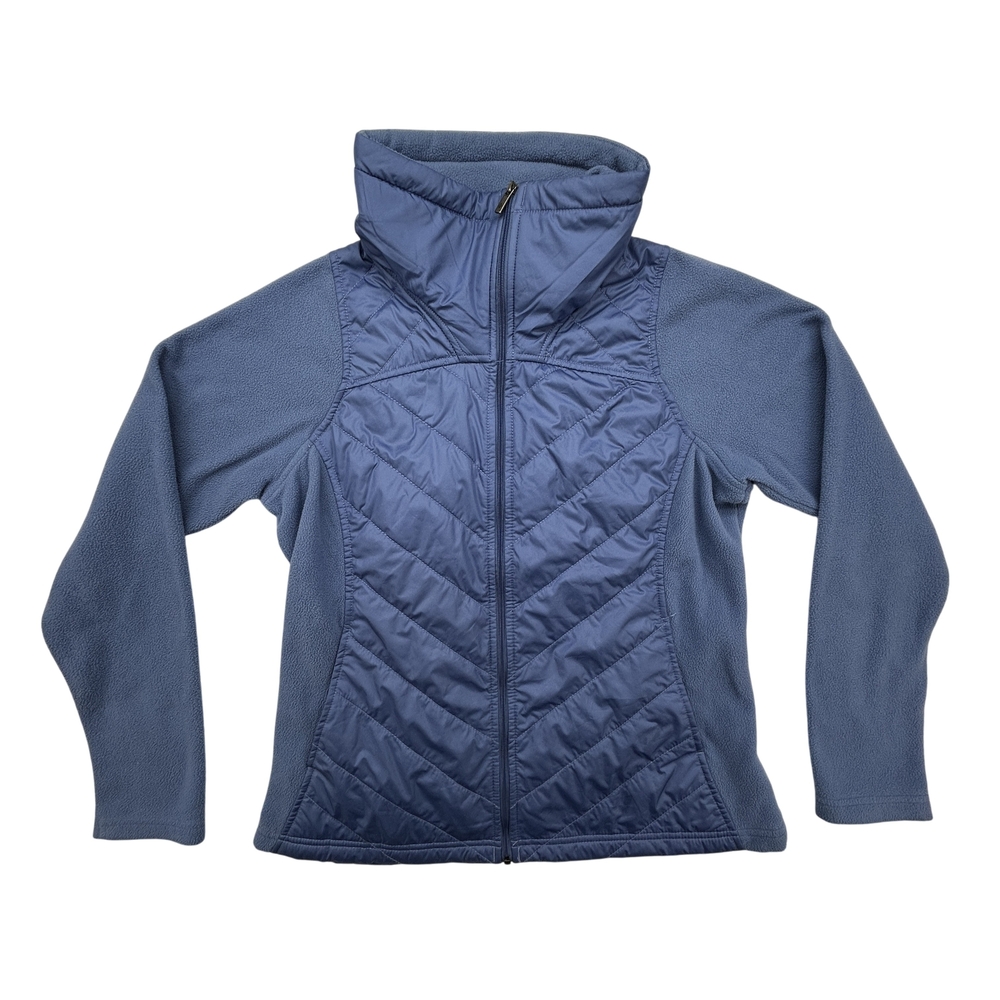 Columbia Jacket Womens Medium Fleece Lined Insulated Full Zip Outdoor Blue